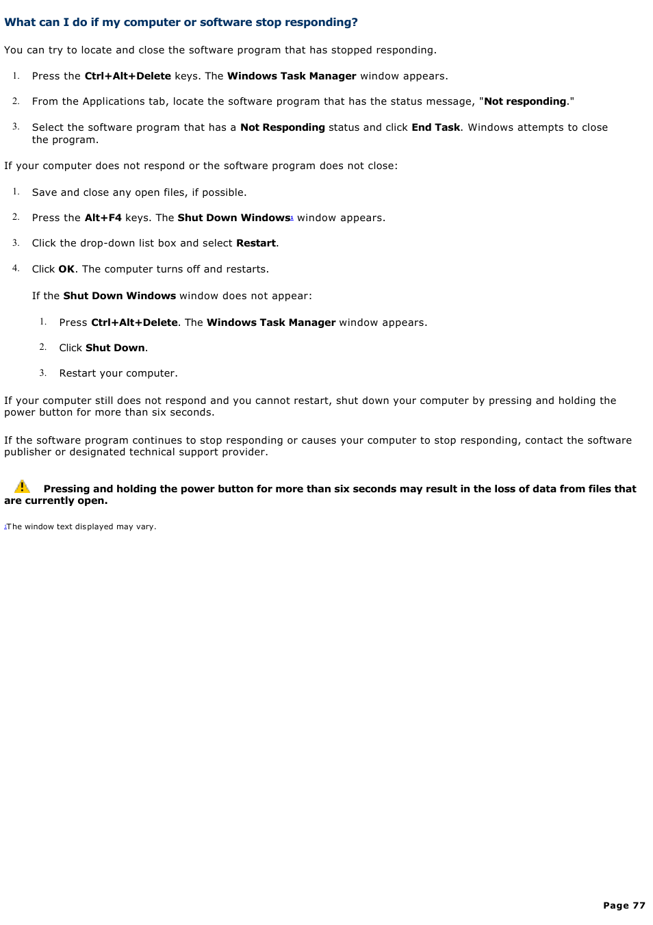 Sony VGC-RB58G User Manual | Page 77 / 131