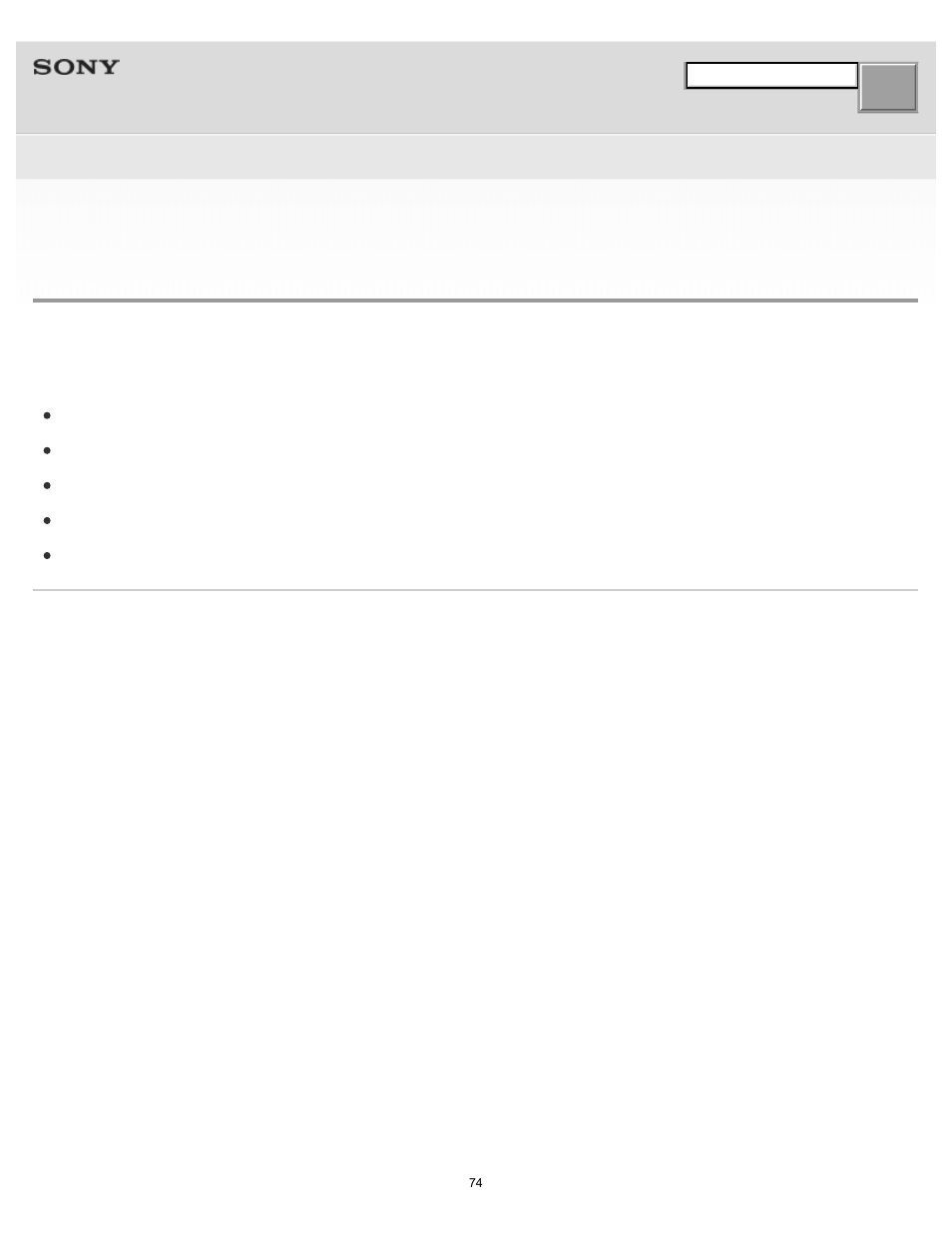 Table of contents for symptoms and possible causes, Details | Sony DR-BTN200 User Manual | Page 74 / 83