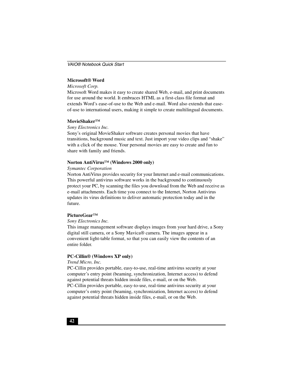 Sony PCG-GR290 User Manual | Page 42 / 84