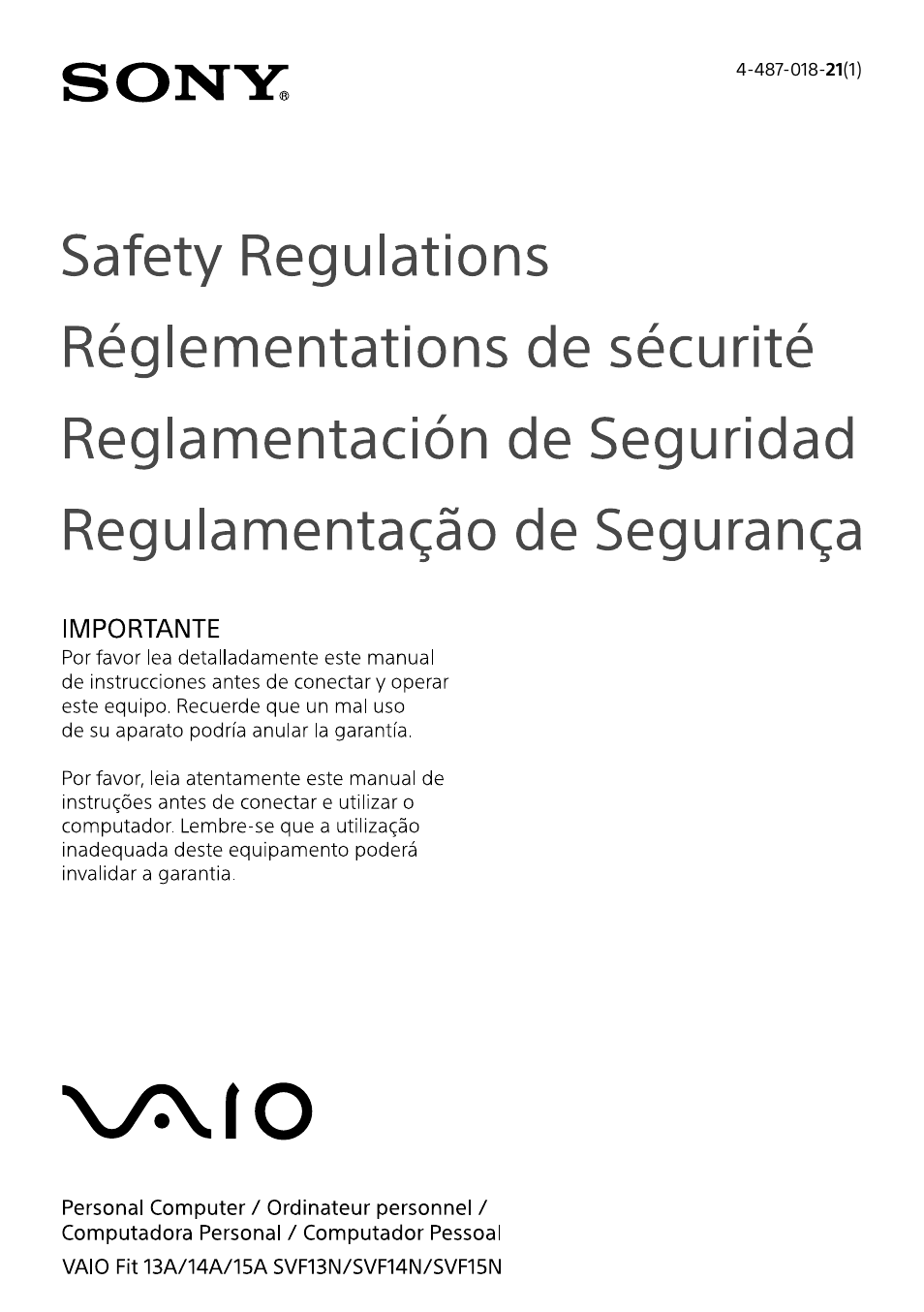 Sony SVF14N13CXS User Manual | 28 pages