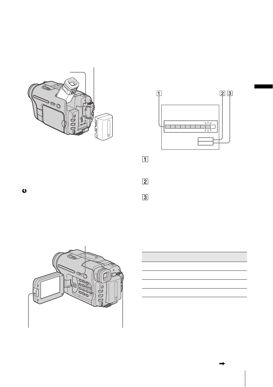Get ting st art e d 13 after charging the battery | Sony CCD-TRV328 User Manual | Page 13 / 100