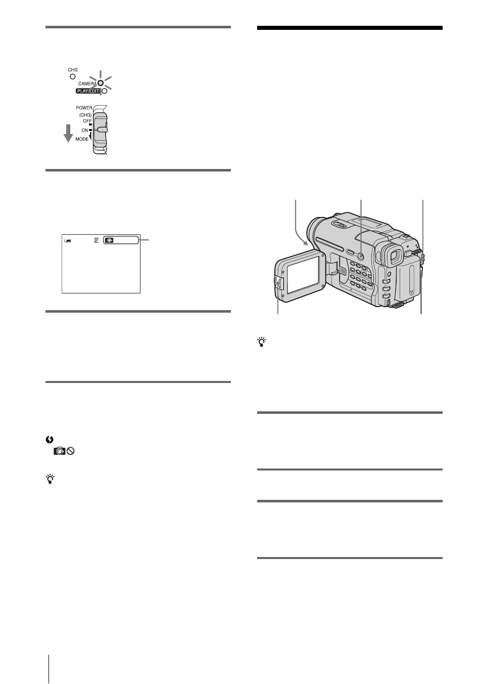 Recording with ease – easy handycam, Recording with ease | Sony CCD-TRV328 User Manual | Page 26 / 100