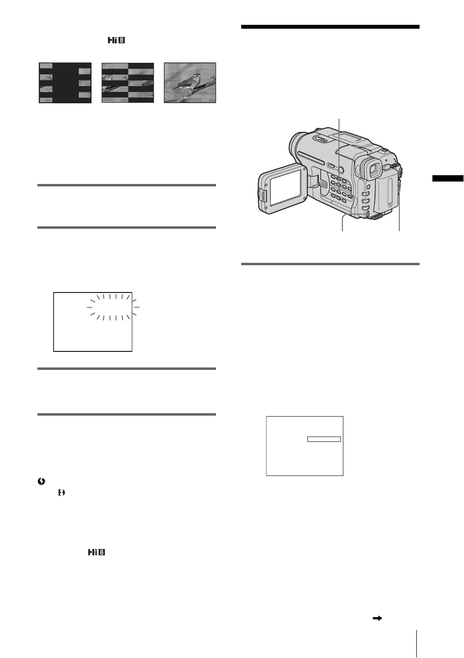 Superimposing a title | Sony CCD-TRV328 User Manual | Page 31 / 100