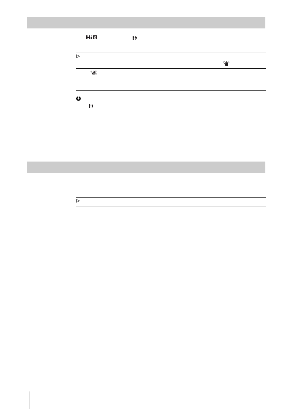 Steadyshot, N.s. light | Sony CCD-TRV328 User Manual | Page 50 / 100
