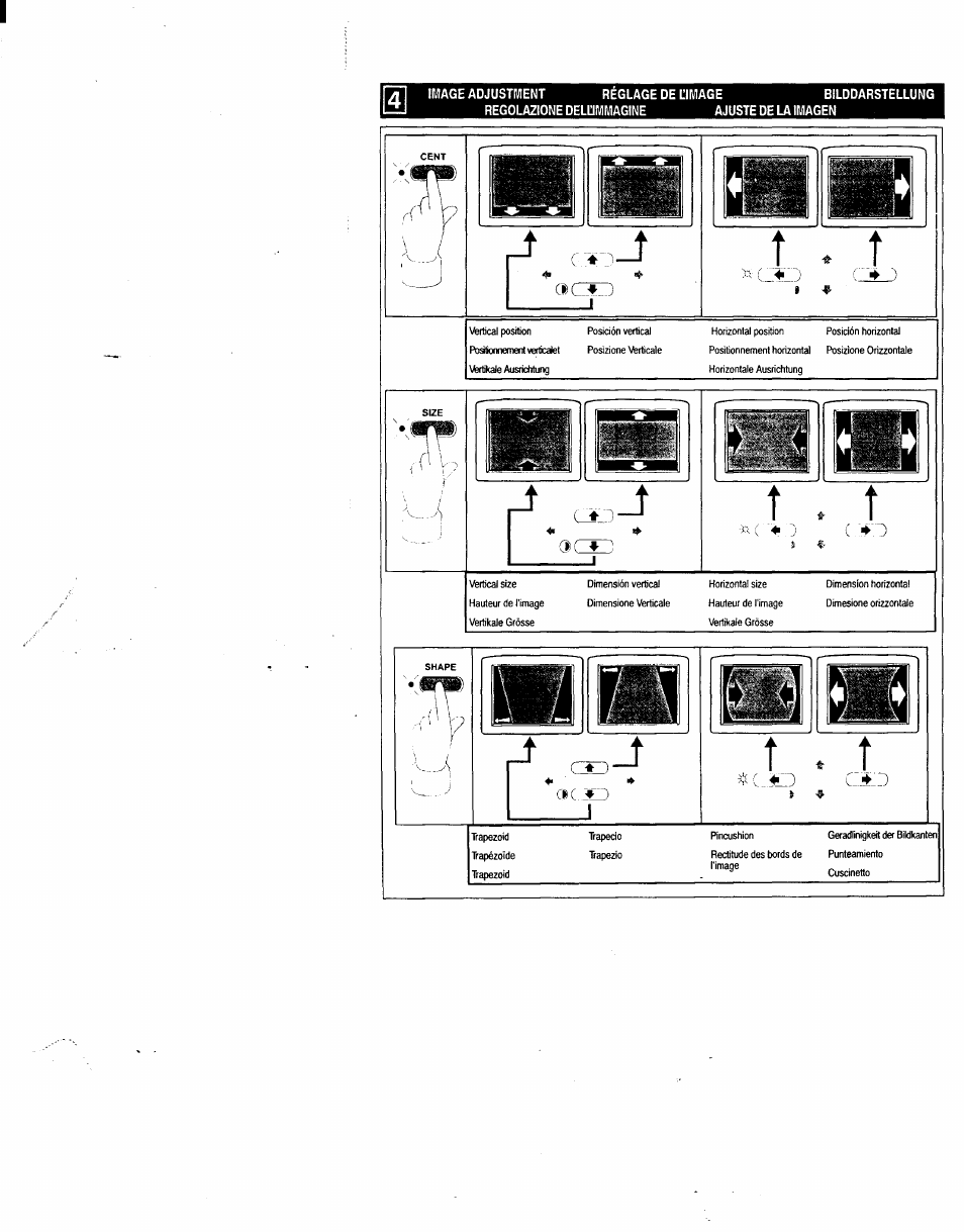 Î v î | Sony CPD-15SX1 User Manual | Page 11 / 15
