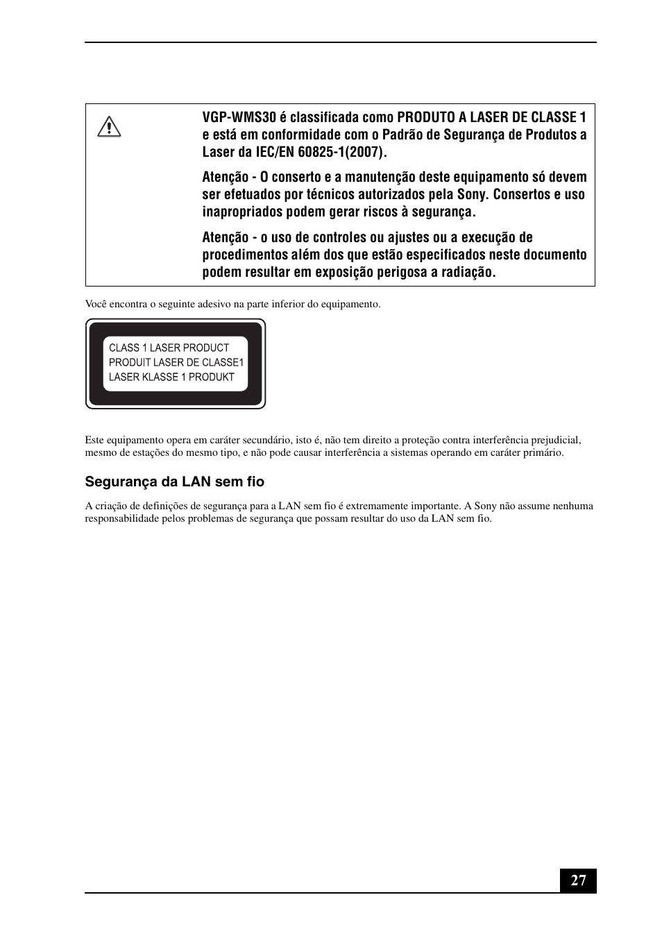 Sony VPCL223FX User Manual | Page 27 / 32