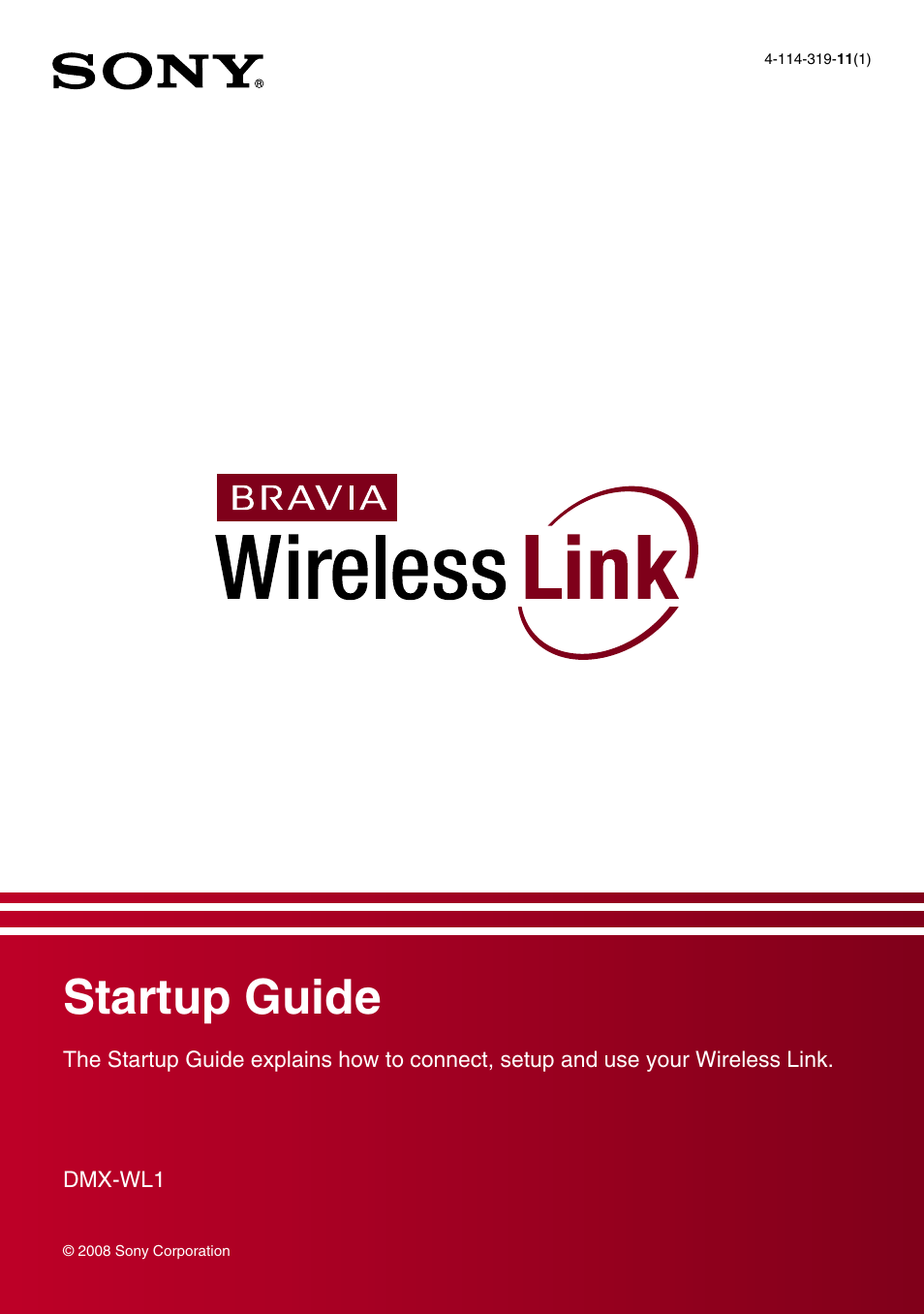 Sony DMX-WL1 User Manual | 16 pages