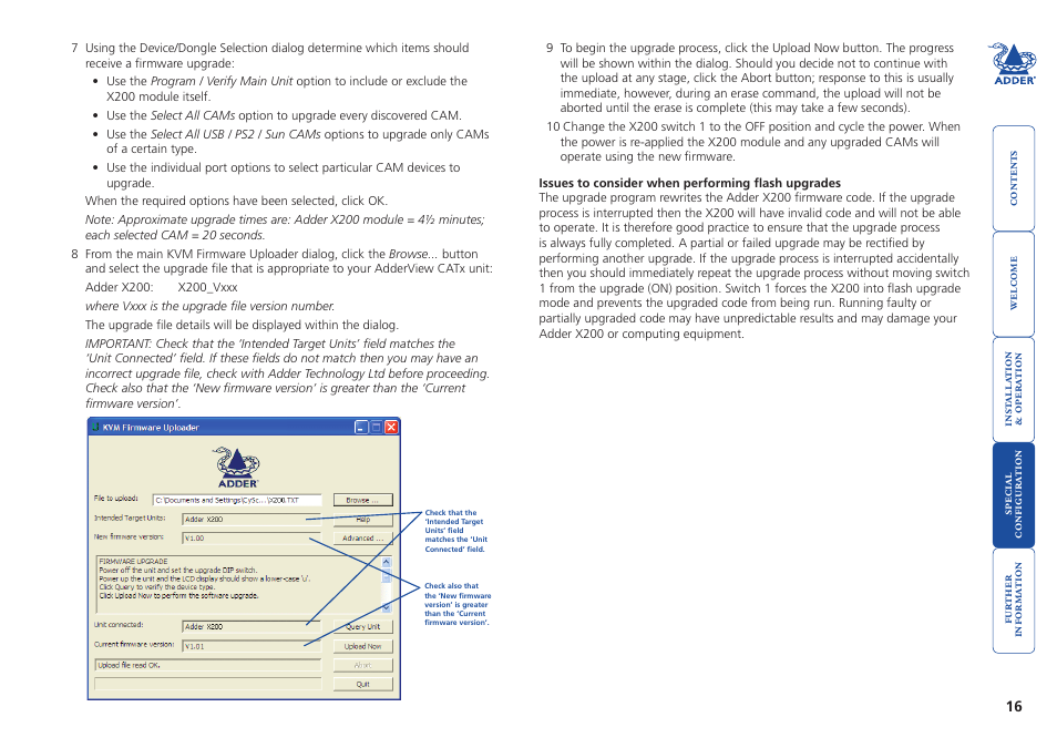 Adder Technology X200 User Manual | Page 17 / 21