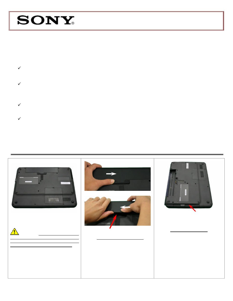 Sony VGN-NS190J User Manual | 2 pages