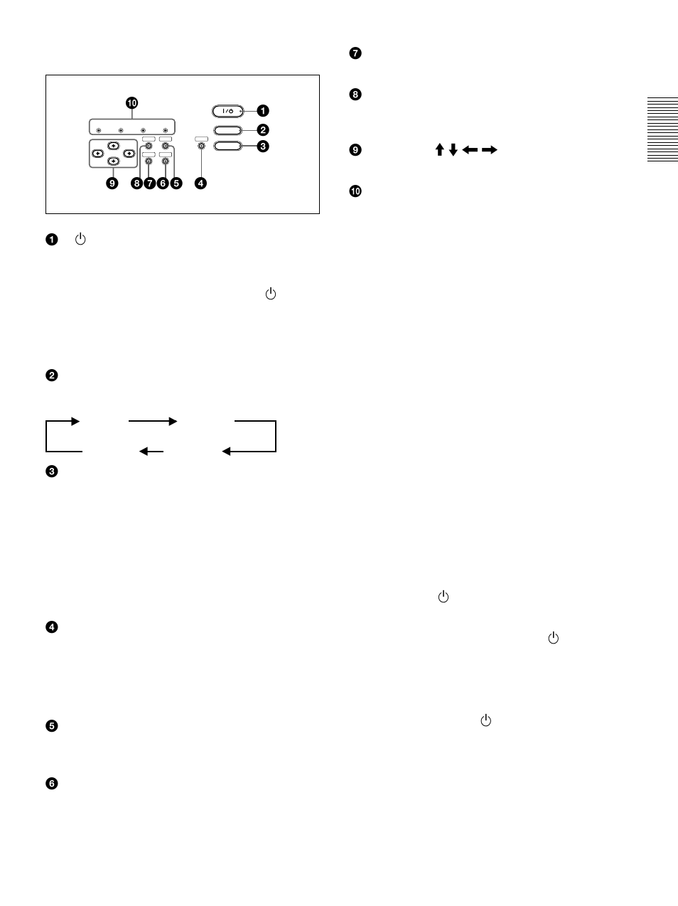 Control panel | Sony VPL-VW10HT User Manual | Page 11 / 124