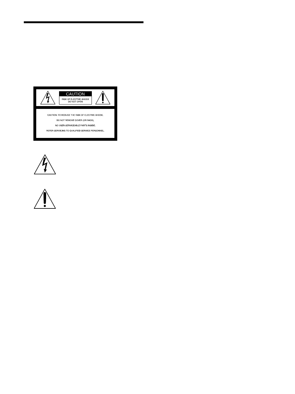 Warning | Sony VPL-VW10HT User Manual | Page 2 / 124