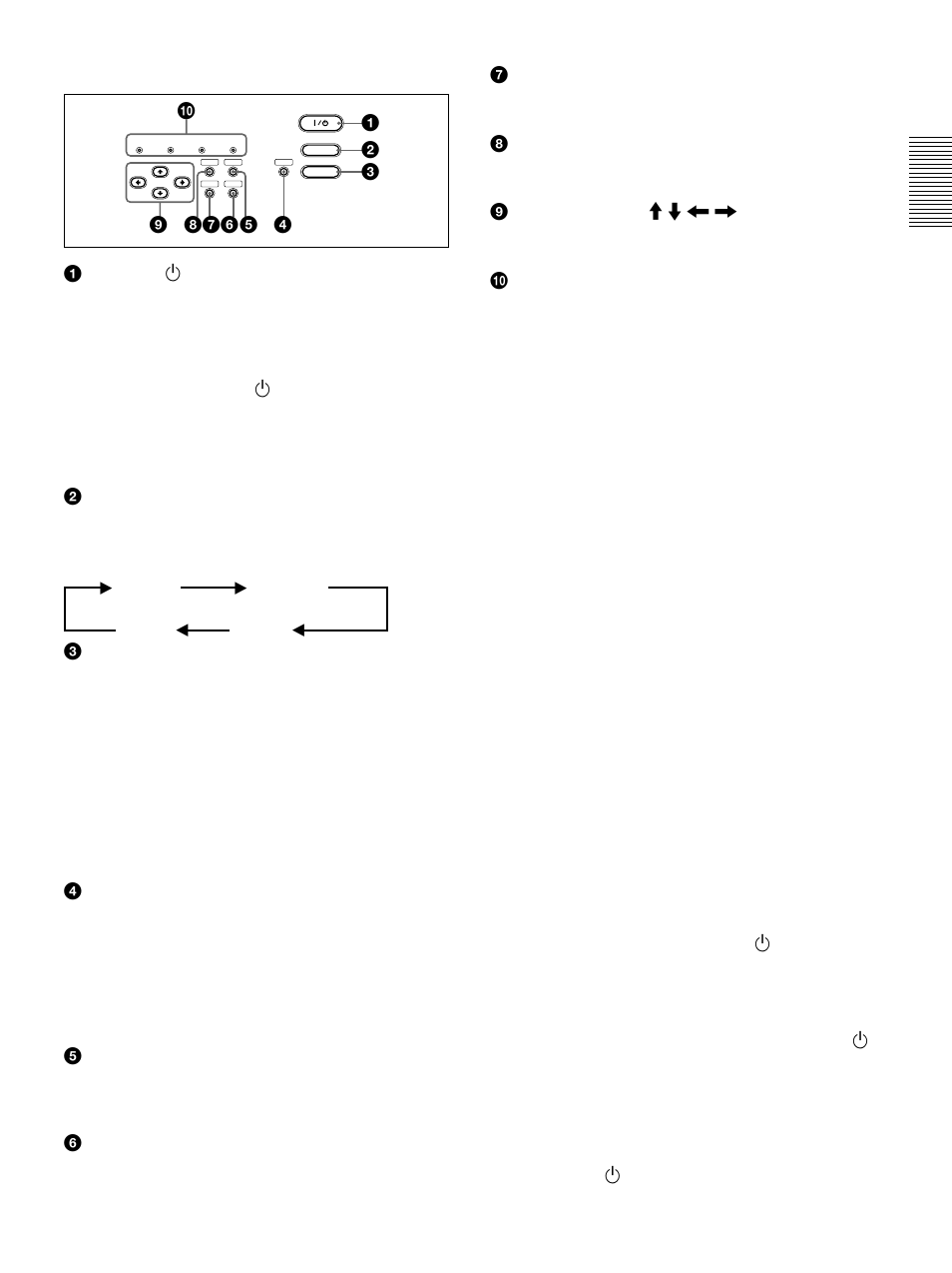 Panneau de commande | Sony VPL-VW10HT User Manual | Page 51 / 124