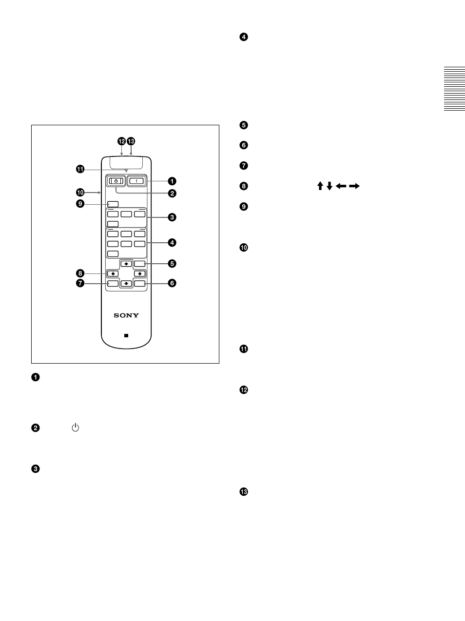 Télécommande | Sony VPL-VW10HT User Manual | Page 53 / 124