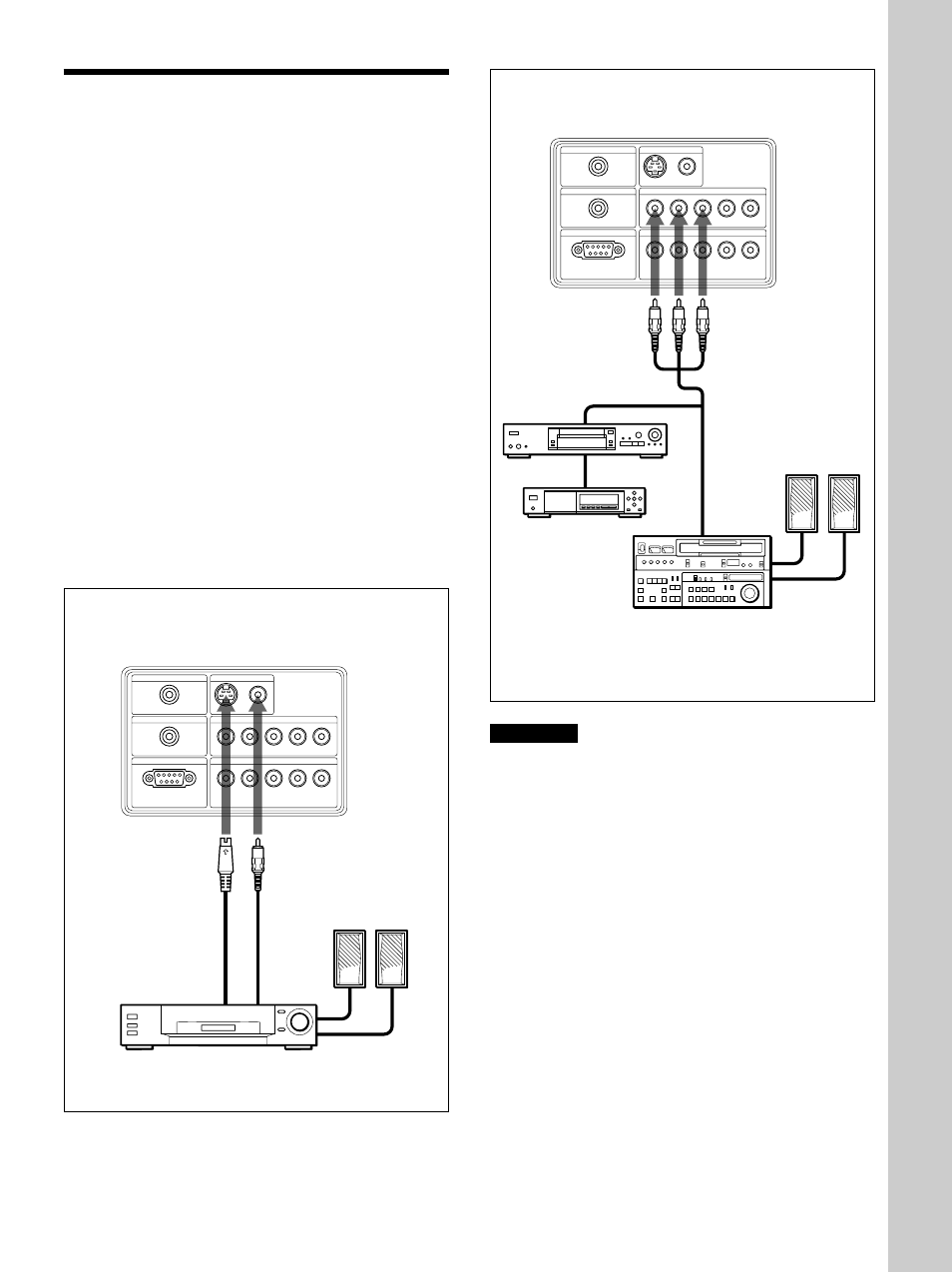 Raccordement, Installation et pr ojection, Remarques | Sony VPL-VW10HT User Manual | Page 55 / 124