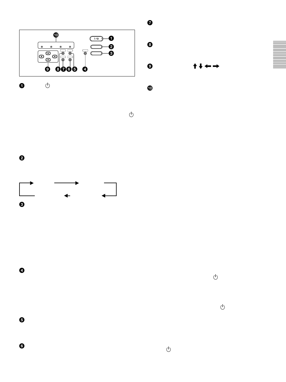 Panel de control | Sony VPL-VW10HT User Manual | Page 91 / 124