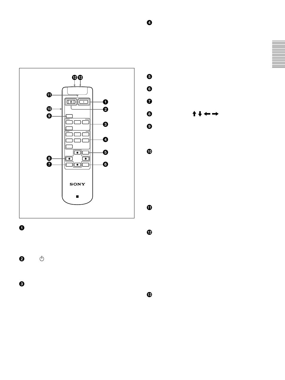 Mando a distancia | Sony VPL-VW10HT User Manual | Page 93 / 124