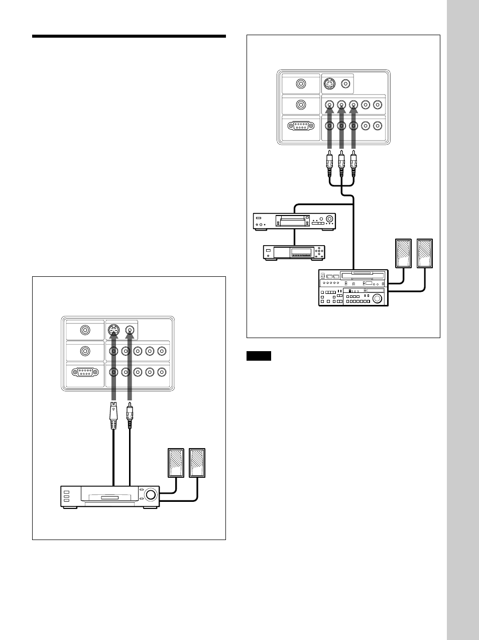 Conexión, Notas | Sony VPL-VW10HT User Manual | Page 95 / 124