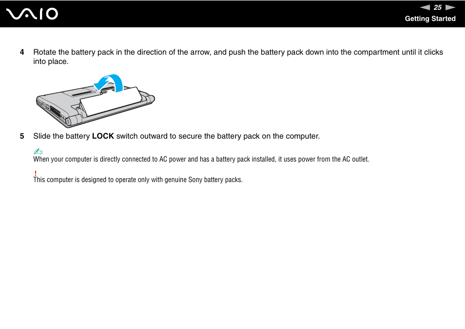 Sony VGN-SR290JVB User Manual | Page 25 / 227