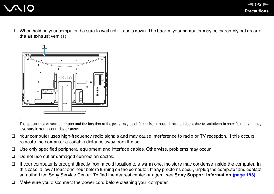 Sony VGC-LV170J User Manual | Page 142 / 208