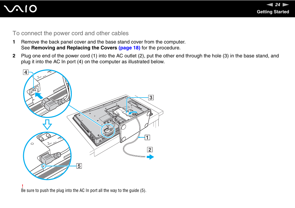 Sony VGC-LV170J User Manual | Page 24 / 208