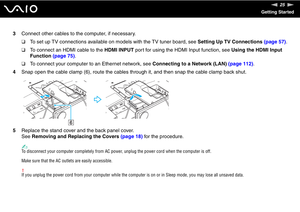 Sony VGC-LV170J User Manual | Page 25 / 208