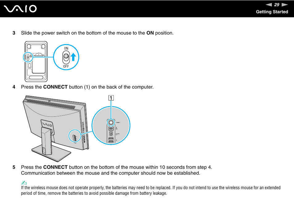 Sony VGC-LV170J User Manual | Page 29 / 208