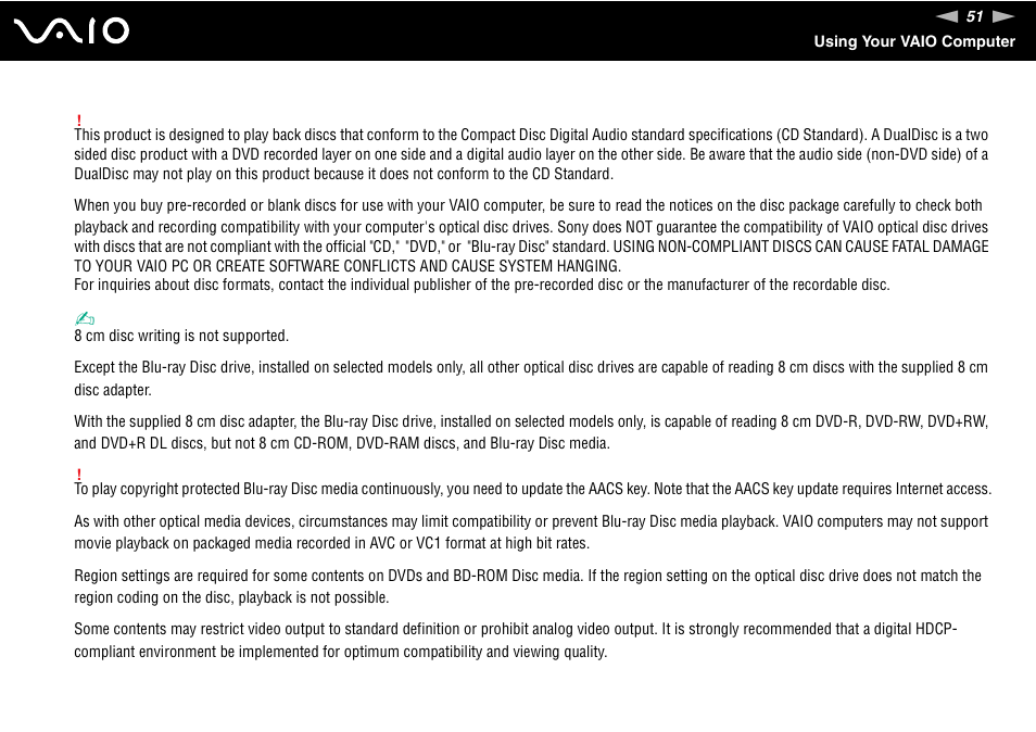 Sony VGC-LV170J User Manual | Page 51 / 208