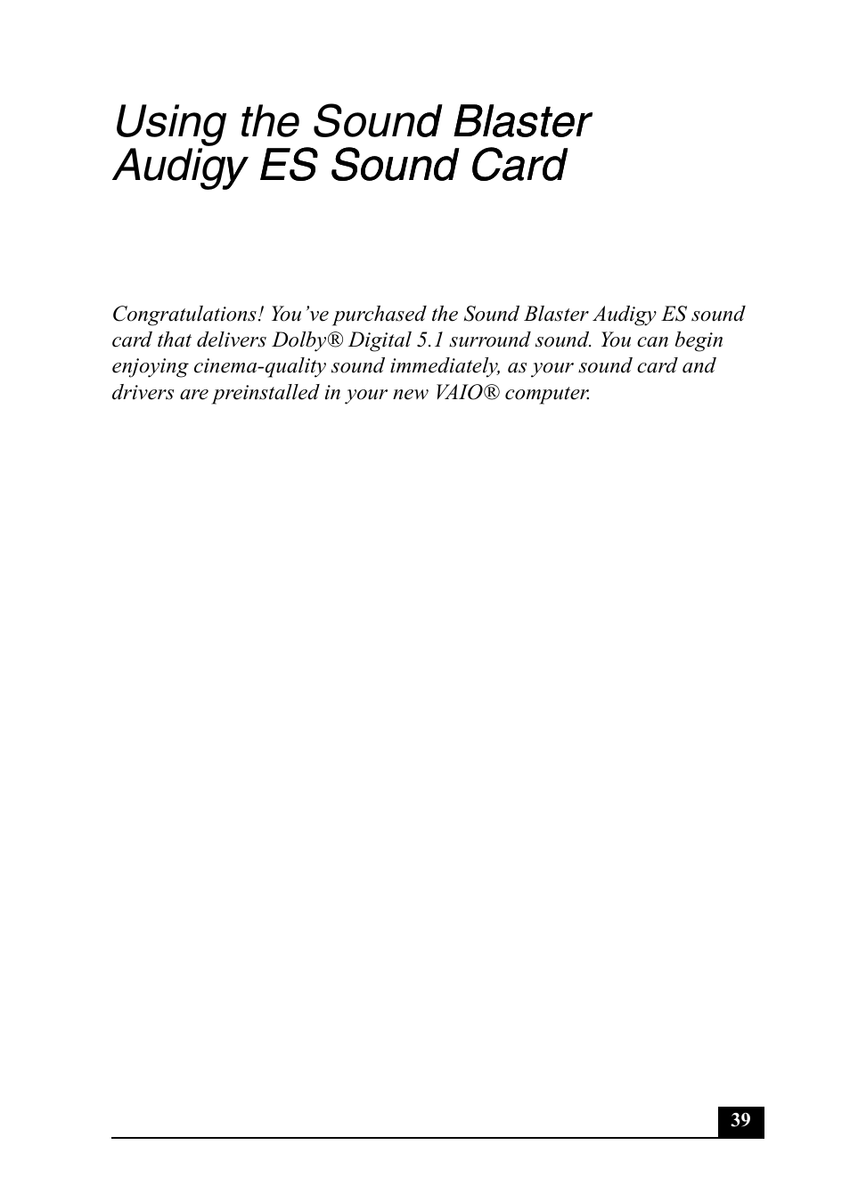 Sony PCV-RZ40C User Manual | Page 39 / 52