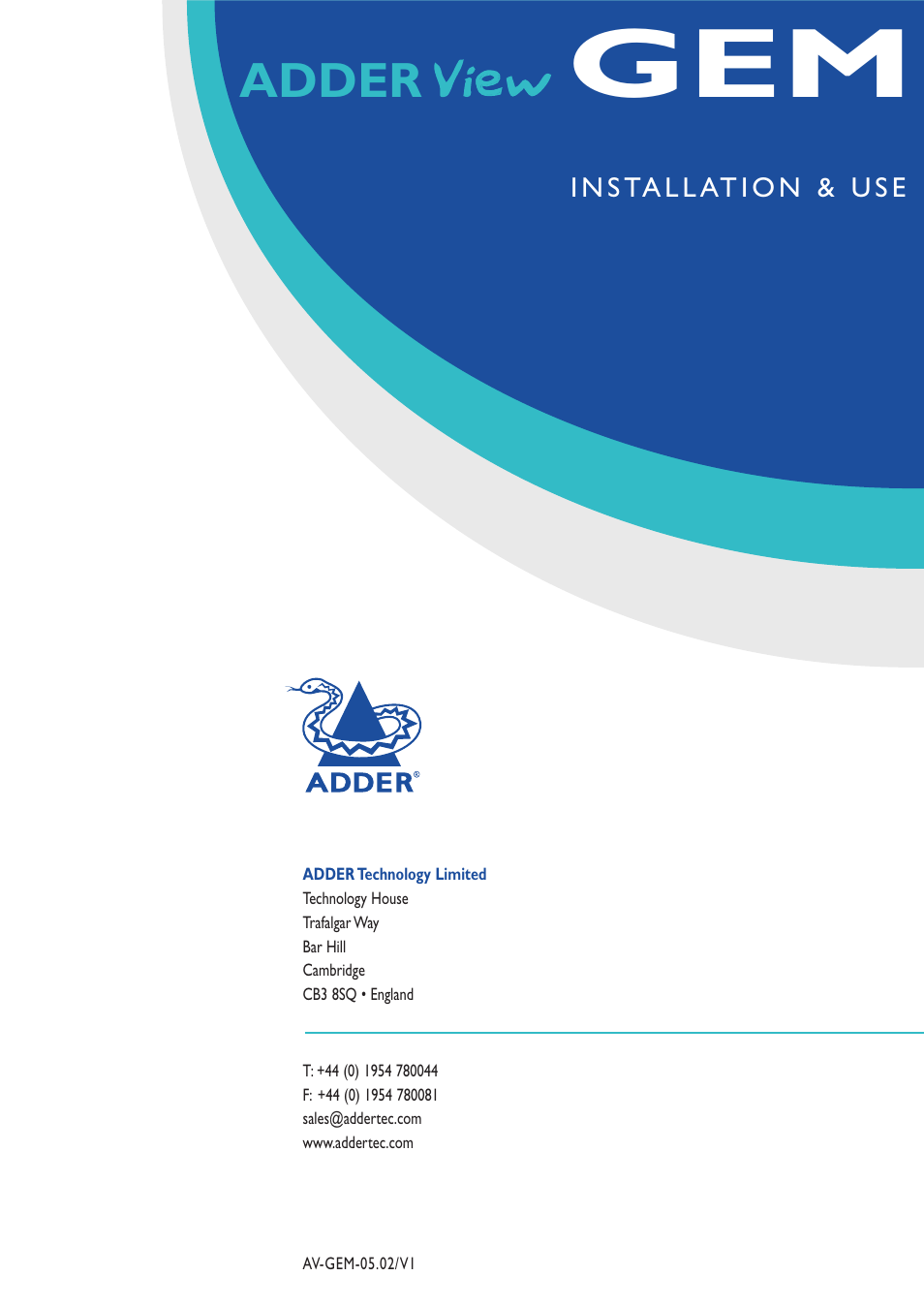 Vviie ew w, Adder | Adder Technology GEMAV4GEM User Manual | Page 46 / 46