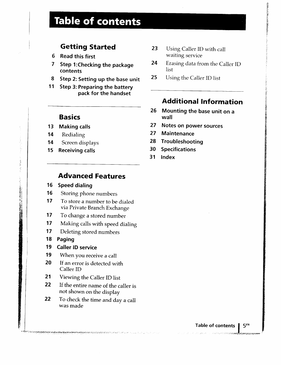 Sony SPP-ID910 User Manual | Page 5 / 31