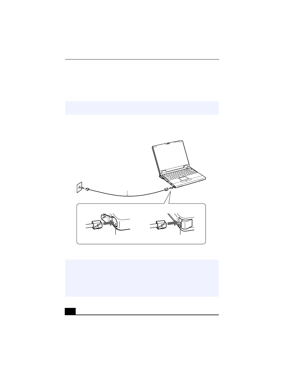 Connecting a phone line | Sony PCG-XG38 User Manual | Page 72 / 138