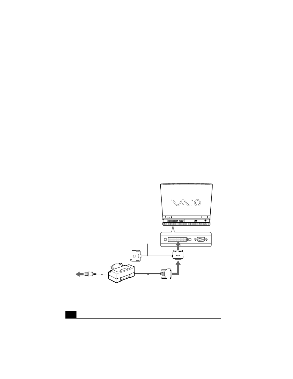 Connecting a printer to your computer | Sony PCG-XG38 User Manual | Page 86 / 138