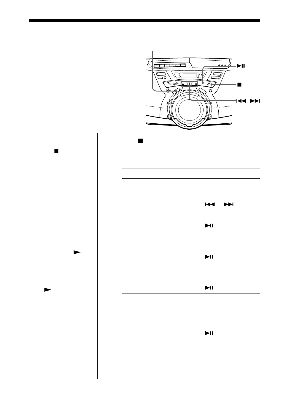 Playing tracks repeatedly (repeat play), Playing tracks repeatedly | Sony CFD-G30 User Manual | Page 14 / 36