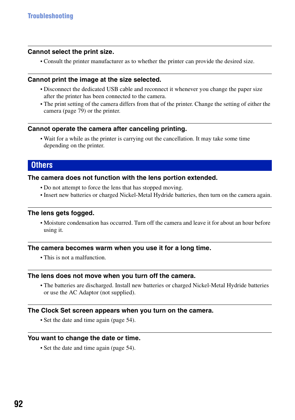 Others | Sony DSC-S700BDL User Manual | Page 92 / 101