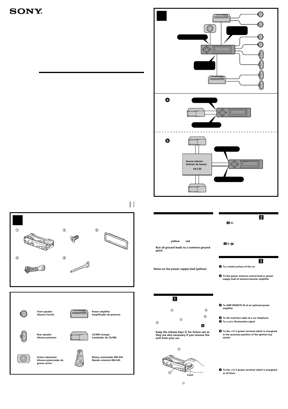 Sony CDX-FW700 User Manual | 4 pages