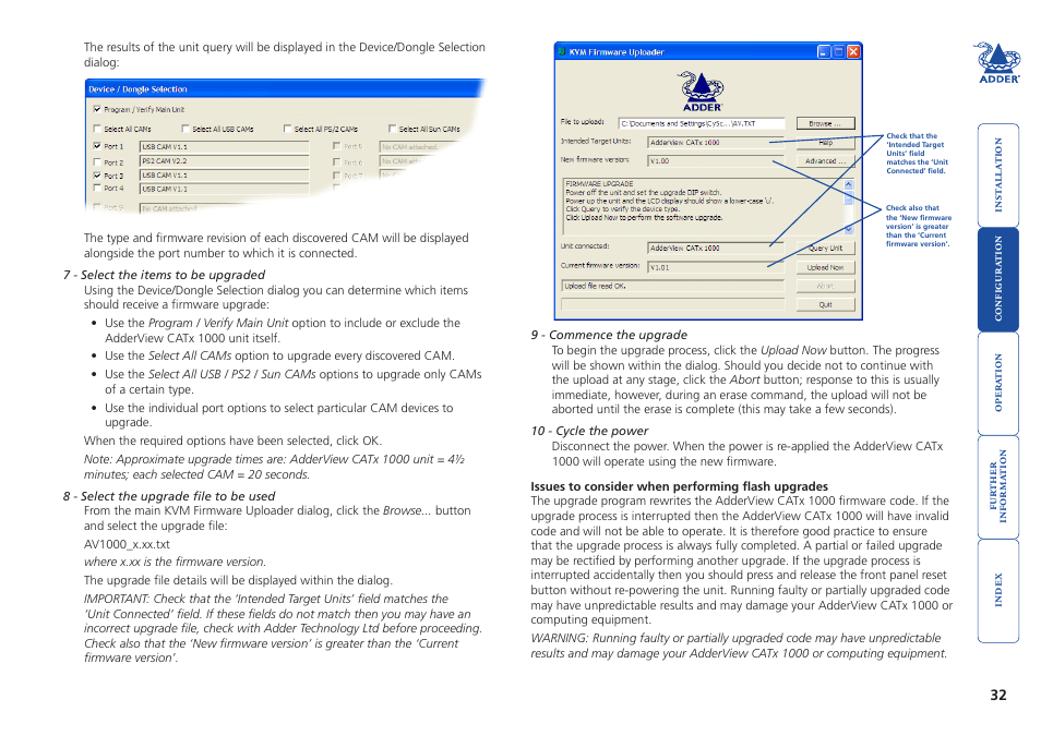 Adder Technology AdderView CATx 1000 User Manual | Page 33 / 54