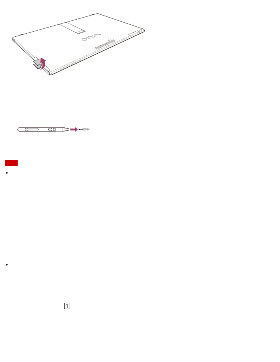 Replacing the nib (digitizer stylus, Supplied models) | Sony SVT11213CXB User Manual | Page 207 / 251