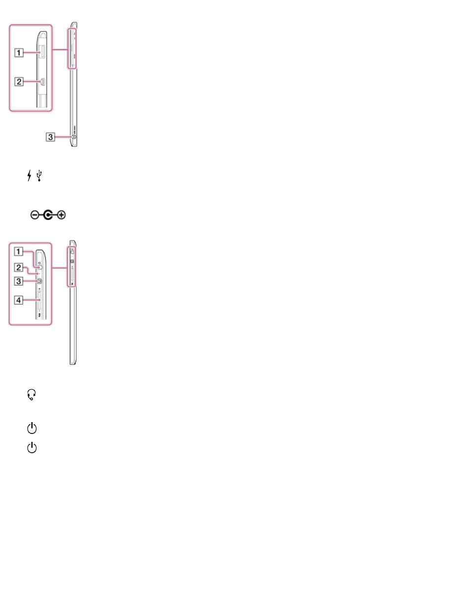 Parts and controls on the front | Sony SVT11213CXB User Manual | Page 45 / 251