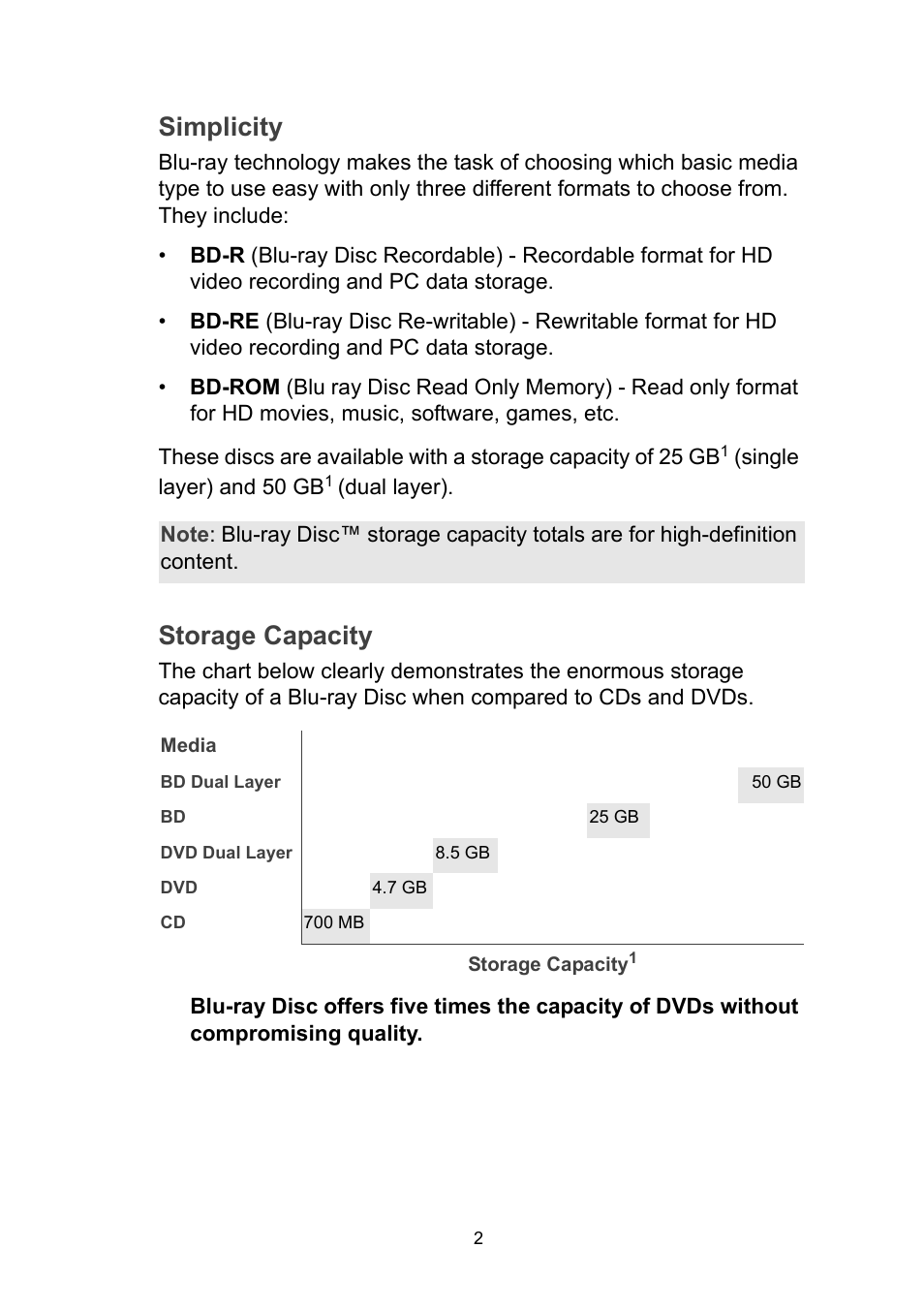 Simplicity, Storage capacity | Sony VGN-FZ190 User Manual | Page 6 / 32