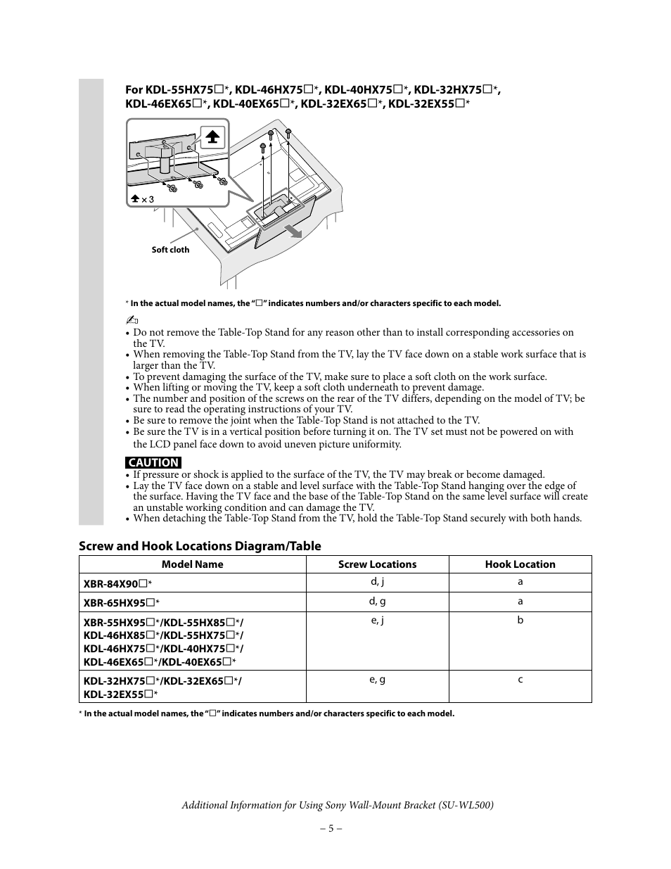 Sony KDL-46HX850 User Manual | Page 5 / 9