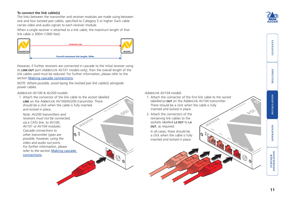 Adderlink | Adder Technology AdderLink AV Series User Manual | Page 12 / 26