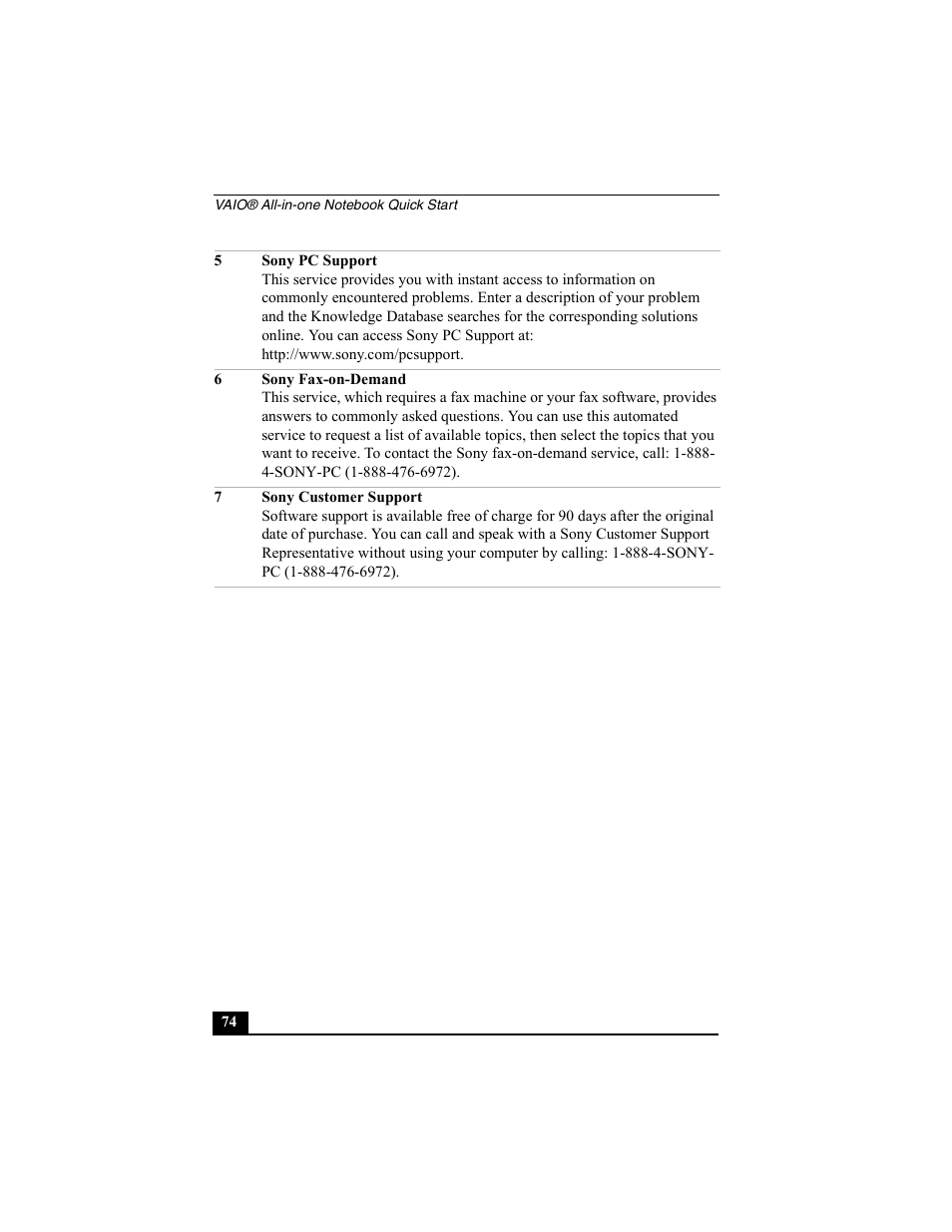 Sony PCG-FX370 User Manual | Page 74 / 80