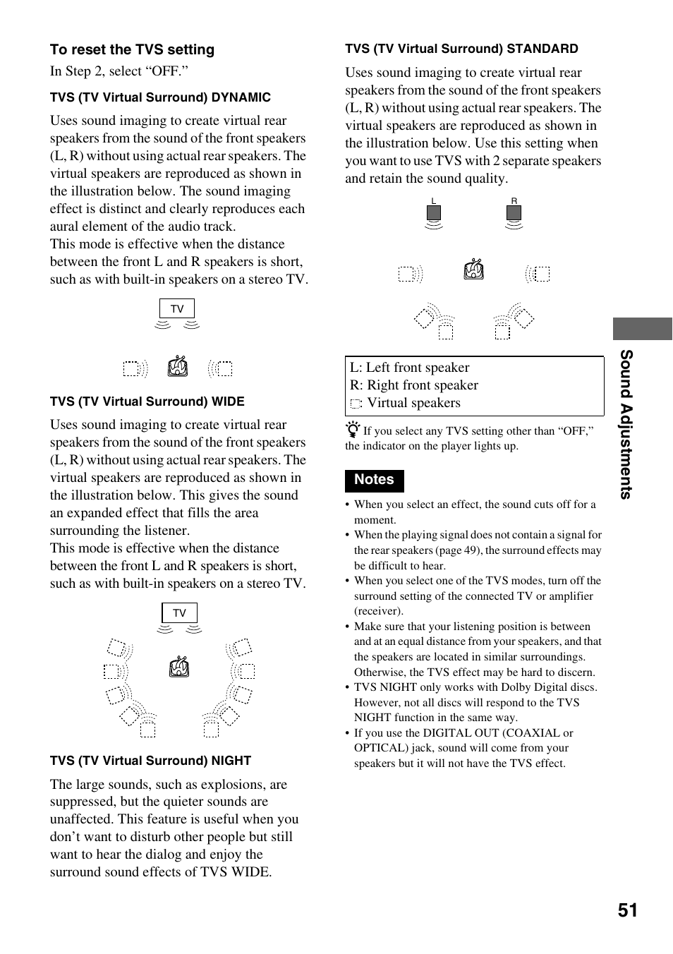 So und adj u s tme nt s | Sony DVP-NC600 User Manual | Page 51 / 80