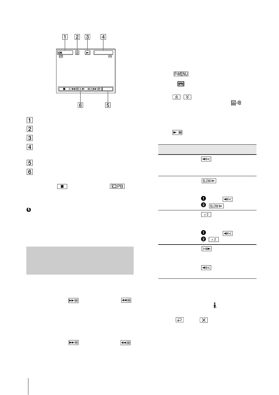 Playing back in various modes, 50 indicators displayed during tape playback | Sony DCR-HC30 User Manual | Page 50 / 148