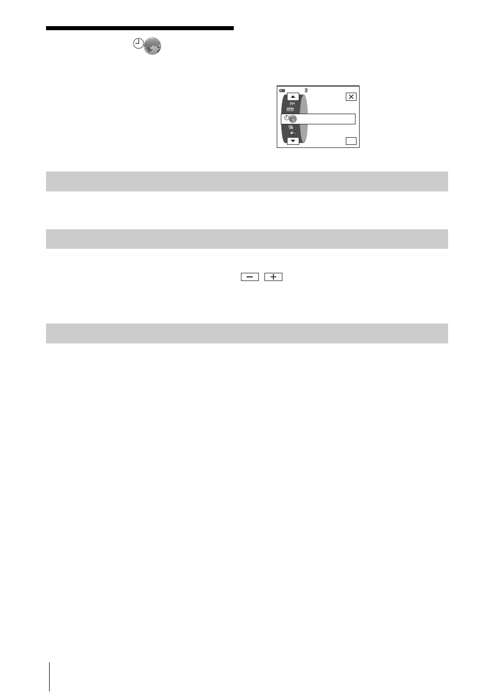 Using the, Time/langu.) menu, Clock set/world time, etc | P. 88), Using the (time/ langu.) menu, Clock set, World time, Language | Sony DCR-HC30 User Manual | Page 88 / 148