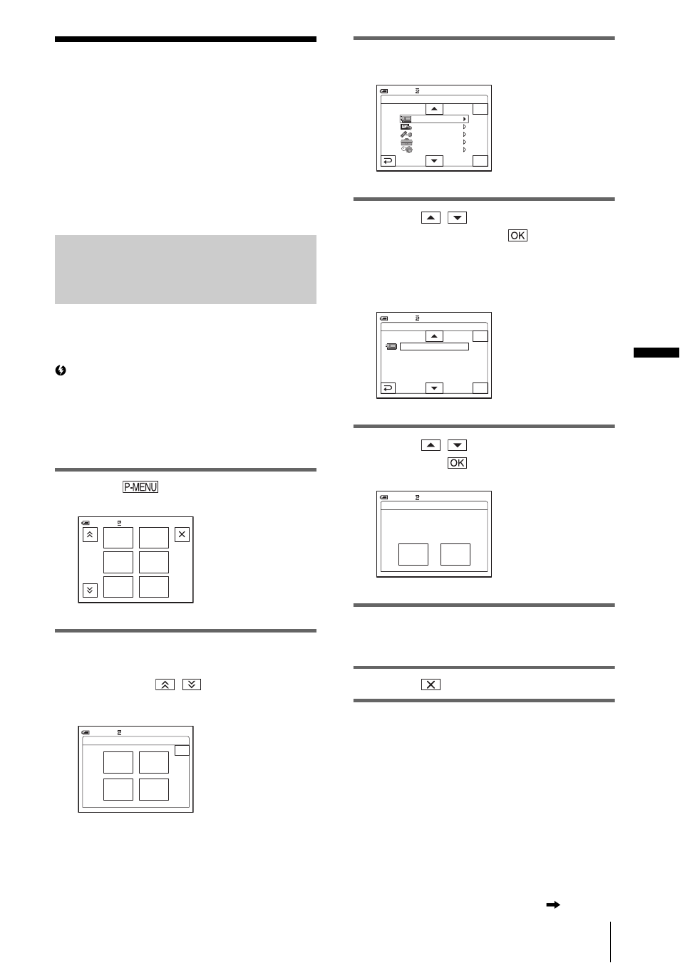 Customizing personal menu, Adding a menu – add, Touch | Touch [p-menu set up, Touch [add, Touch / to select a menu category, then touch, Touch / to select a menu item, then touch, Touch [yes | Sony DCR-HC30 User Manual | Page 89 / 148