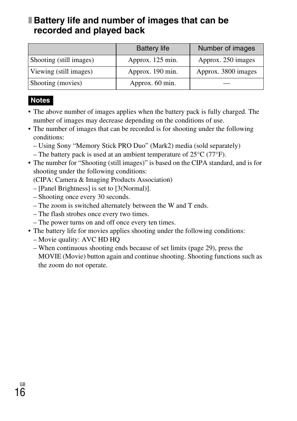 Sony DSC-TX20 User Manual | Page 16 / 68