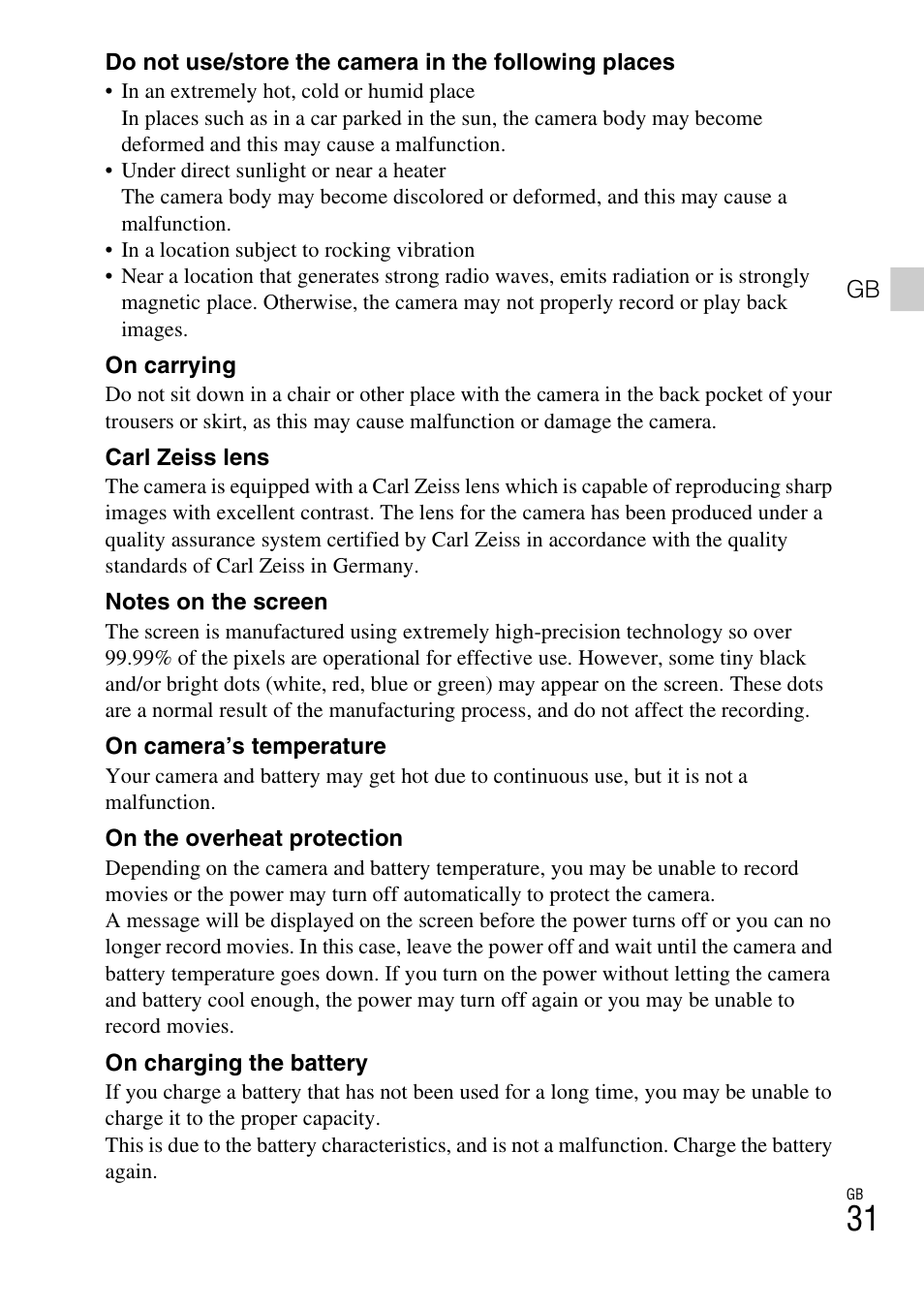 Sony DSC-TX20 User Manual | Page 31 / 68