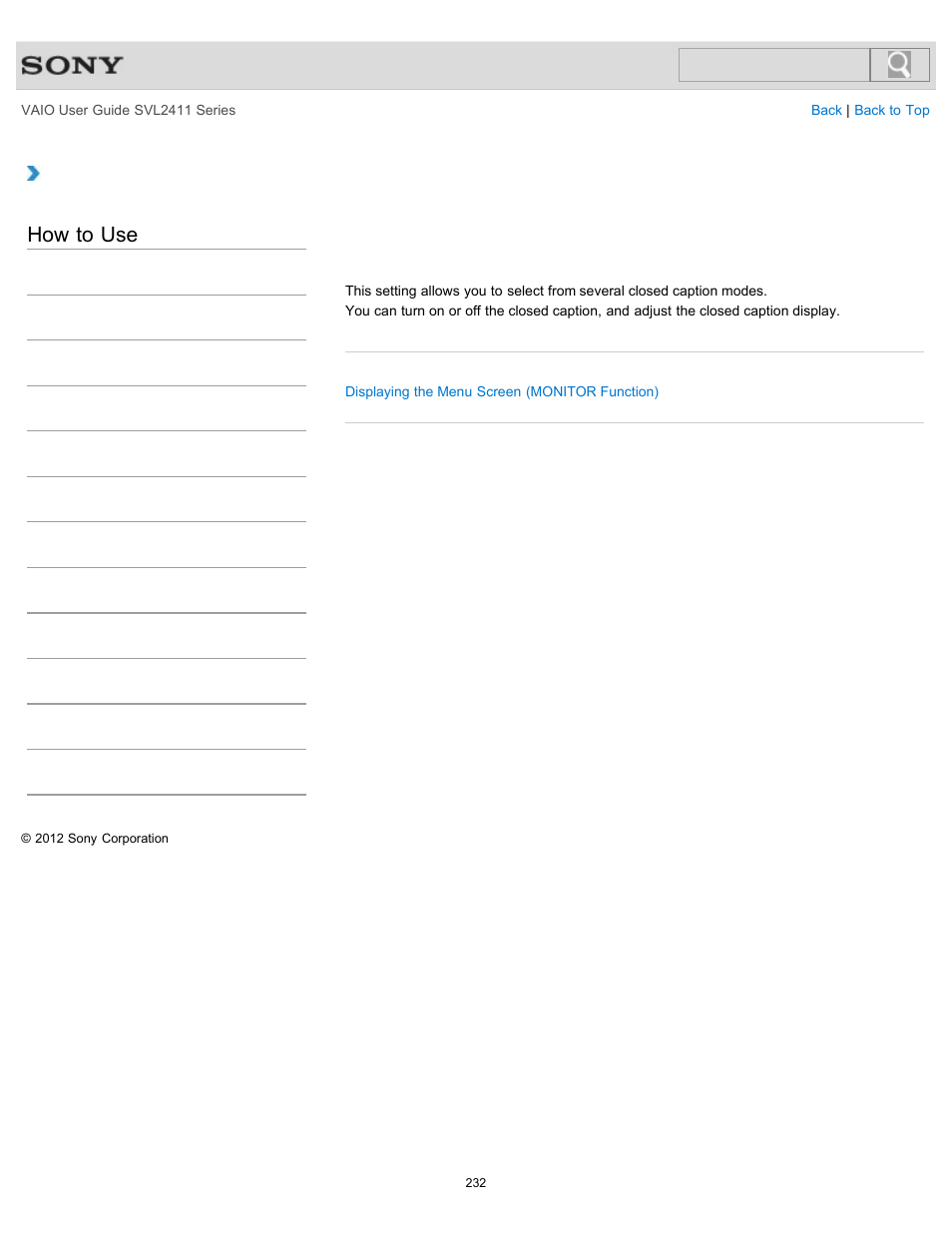 Board installed models, How to use | Sony SVL241190X User Manual | Page 232 / 522