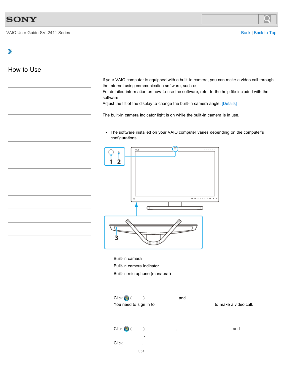 Details, How to use | Sony SVL241190X User Manual | Page 351 / 522